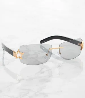 Single Color Sunglasses - MP22476AP-SMOKE - Pack of 6 - $4.25/piece