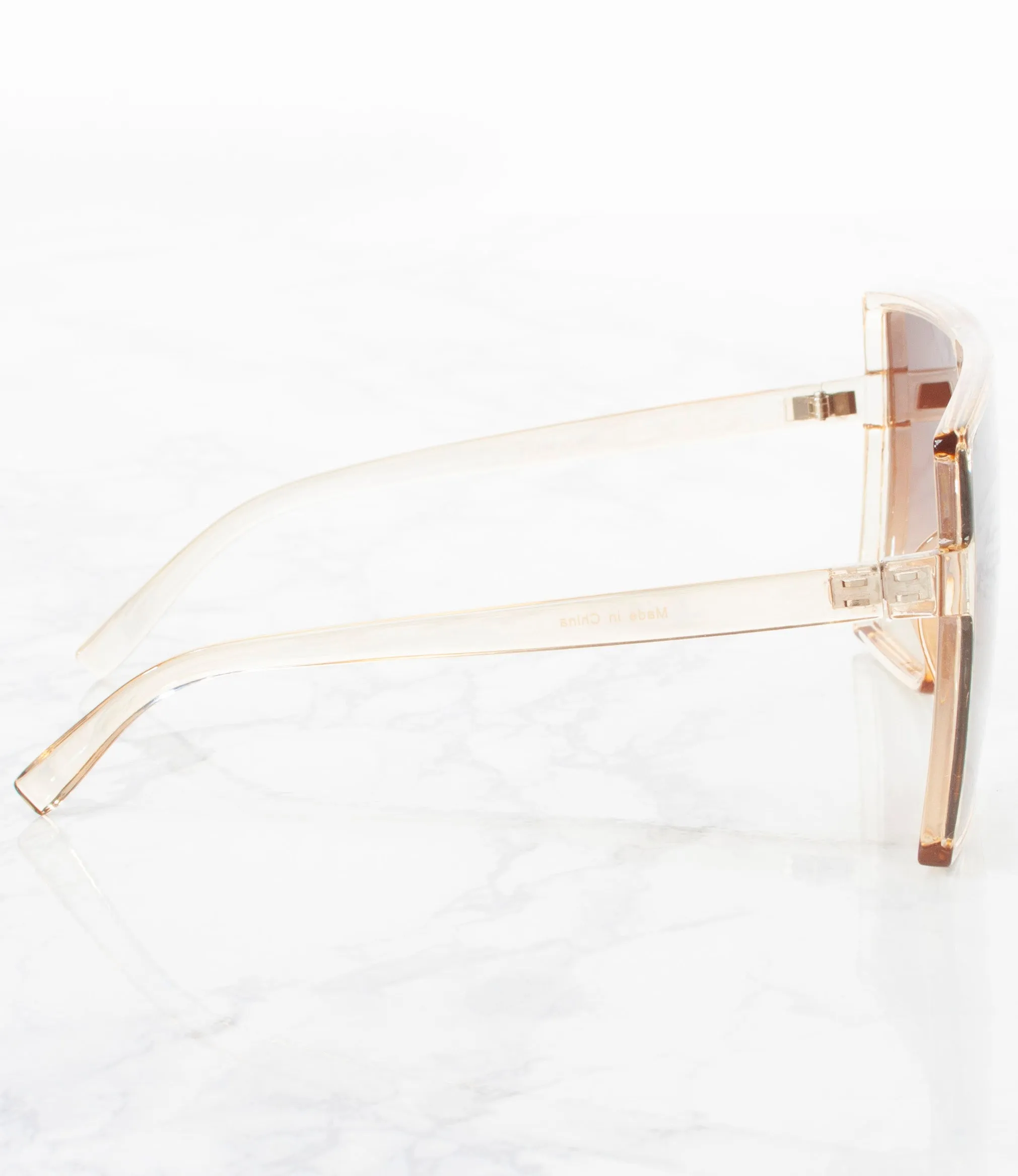 Single Color Sunglasses - P8294CHAMPAGNE- Pack of 6 - $2.5/piece