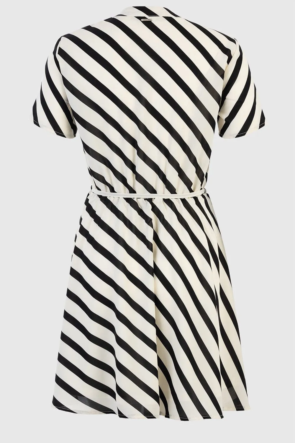 Sissy Boy Earn Your Stripes Short Sleeve Mini Dress Black/Off White