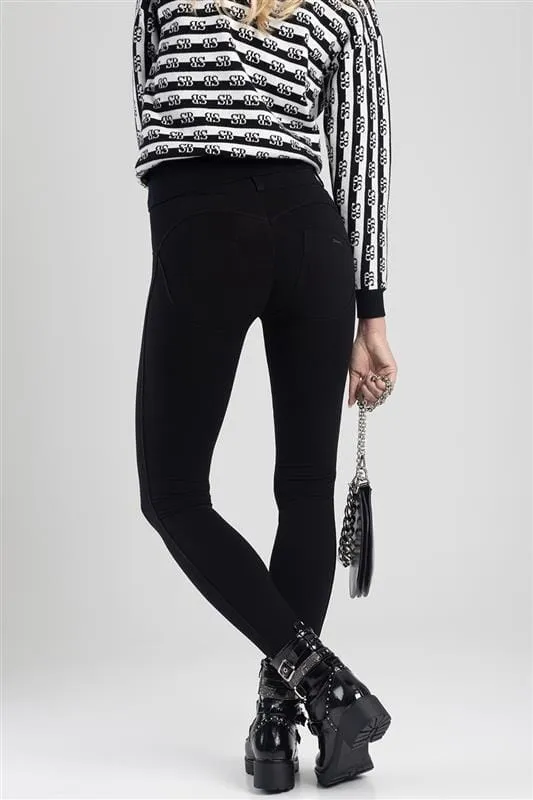 Sissyboy Ladies Joey  Axel  Knit  Jegging Black