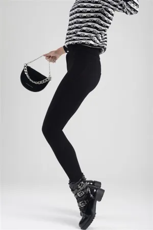 Sissyboy Ladies Joey  Axel  Knit  Jegging Black