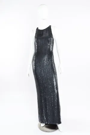Sleeveless Sequin Gown