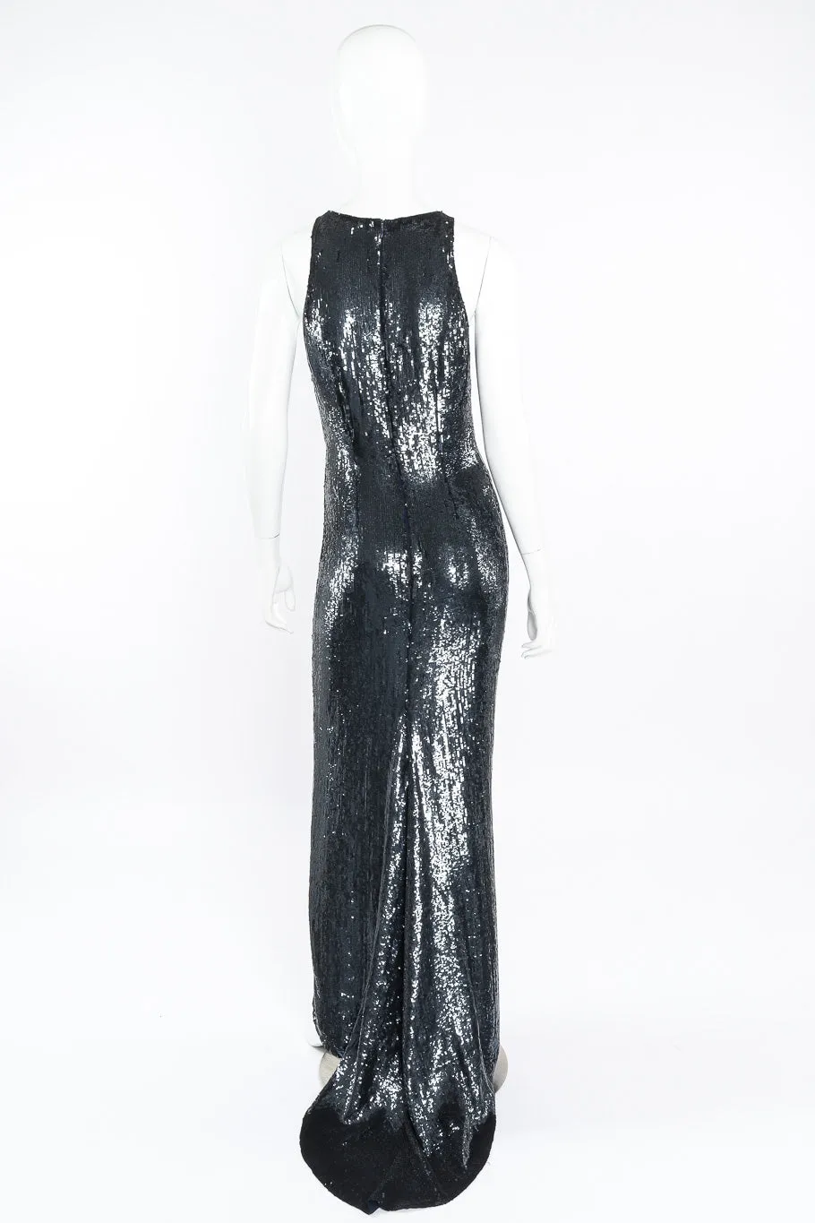 Sleeveless Sequin Gown