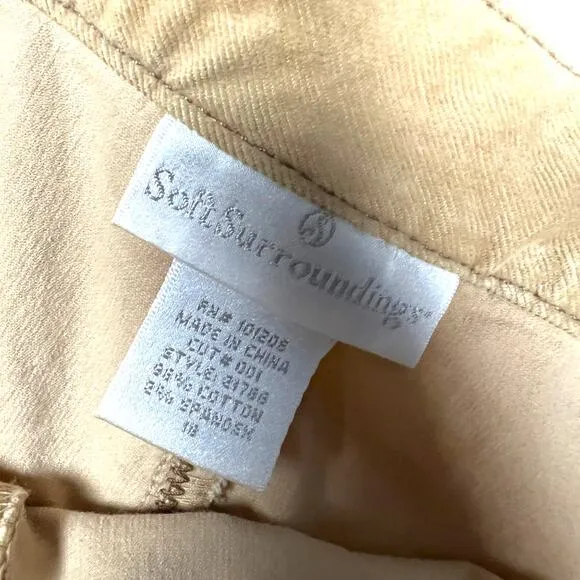 Soft Surroundings Maxi Skirt Corduroy Western Casual Modest Women's 18 Plus Size