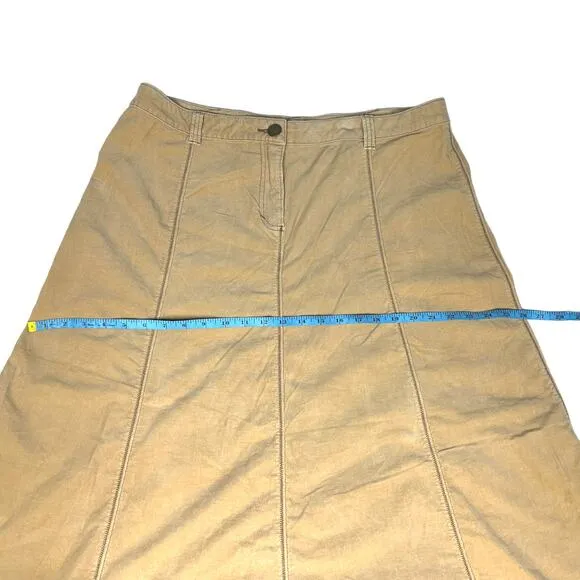 Soft Surroundings Maxi Skirt Corduroy Western Casual Modest Women's 18 Plus Size