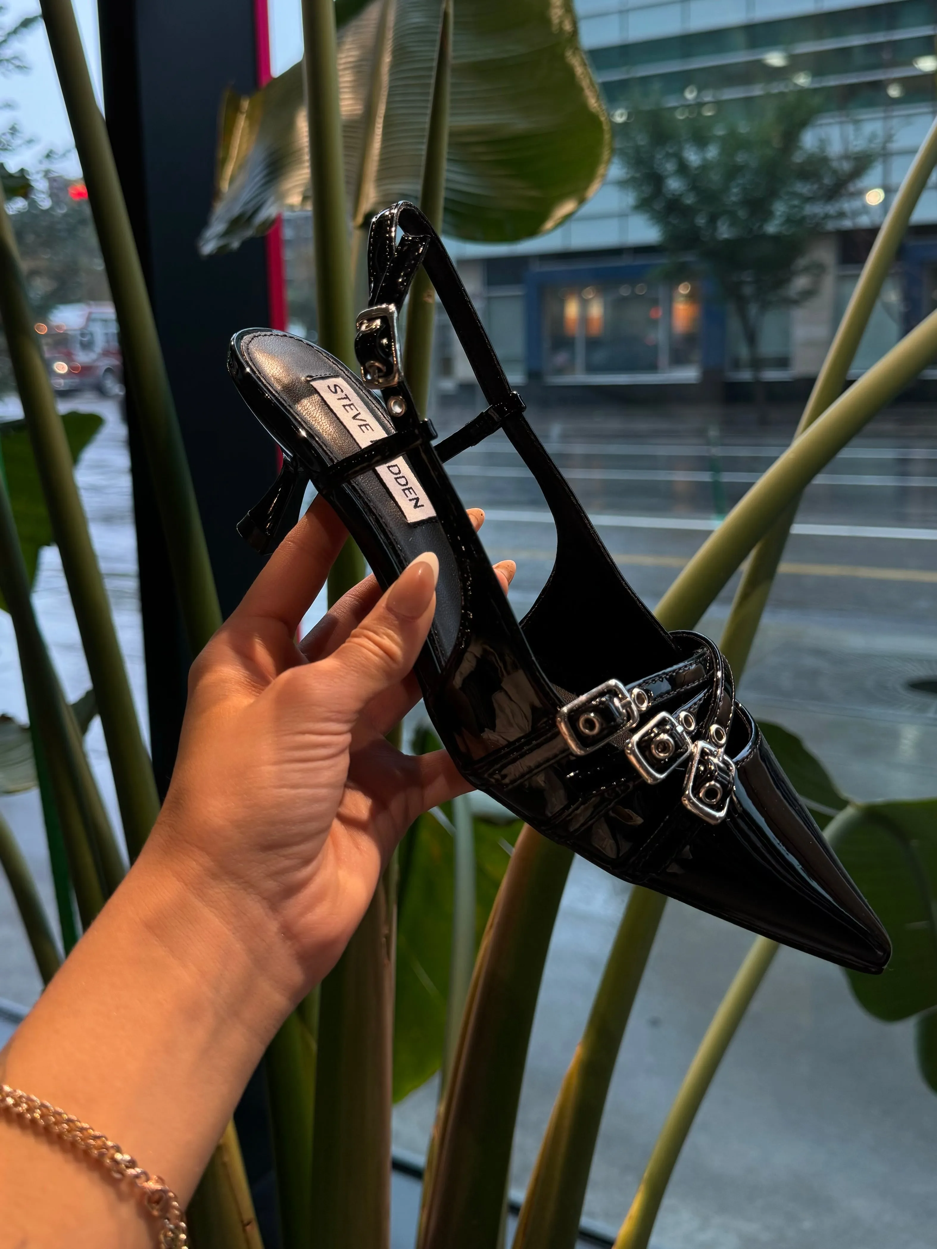 STEVE MADDEN Loca Slingback Kitten Heels