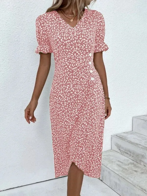 Summer Breeze™ | Women's Summer Dress | Lightweight Cotton, Floral Print, Sleeveless Design & Relaxed Fit