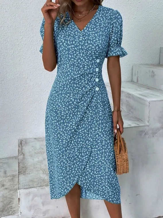 Summer Breeze™ | Women's Summer Dress | Lightweight Cotton, Floral Print, Sleeveless Design & Relaxed Fit