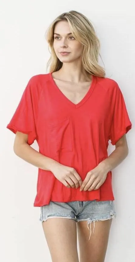Super Soft Basic V-Neck Tee -- 3 Colors!