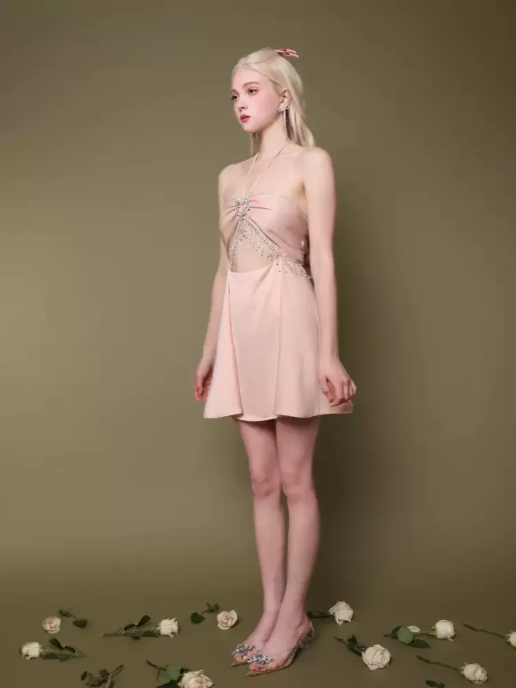 Sweetheart Crystal Bow Dress