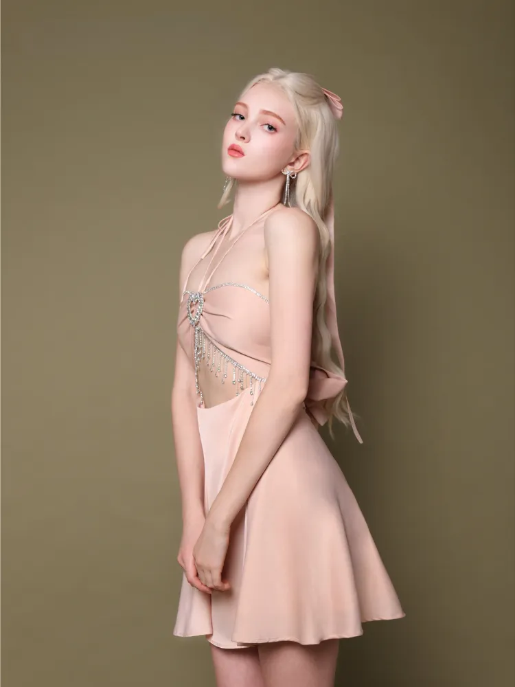 Sweetheart Crystal Bow Dress