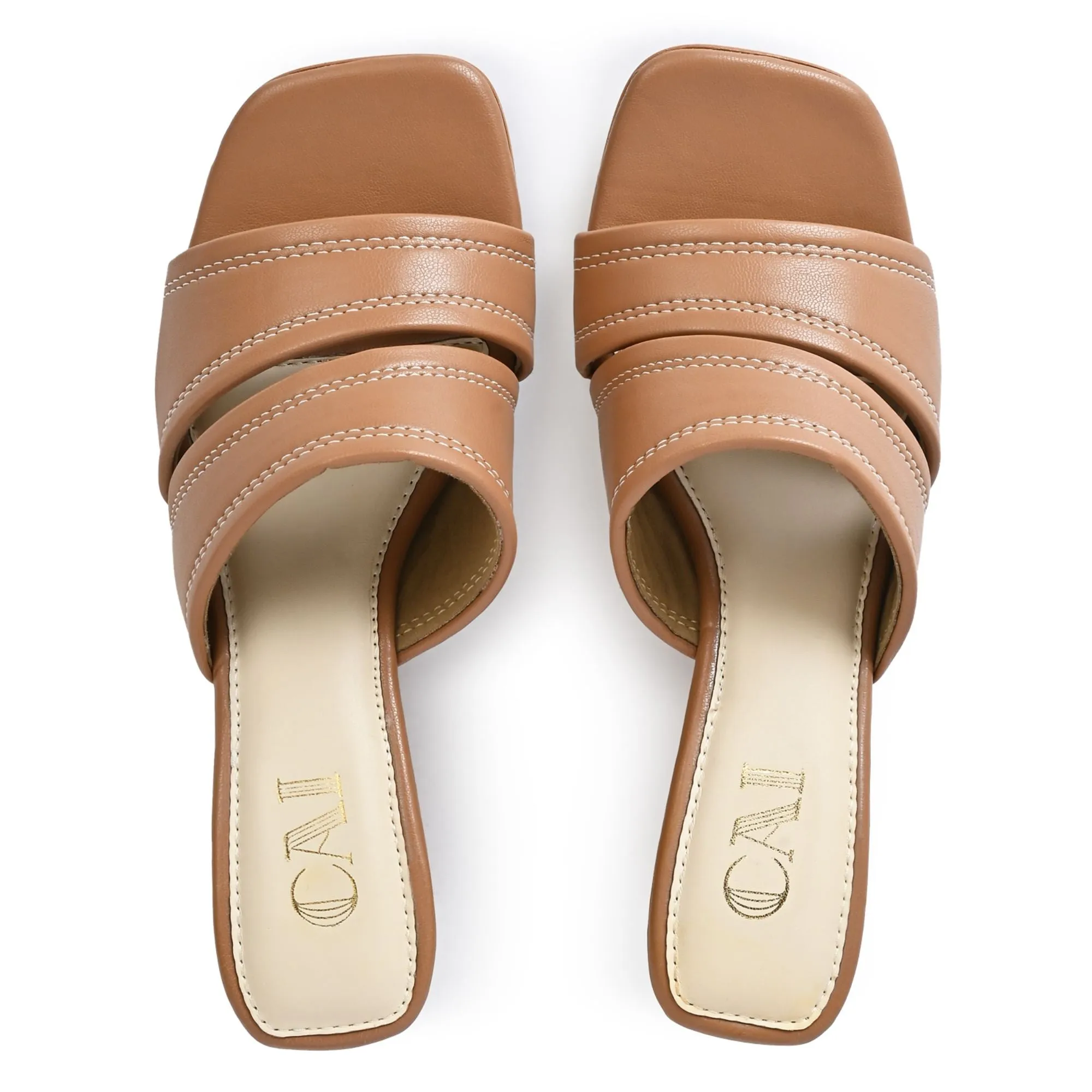 Tan Twirl Wedge