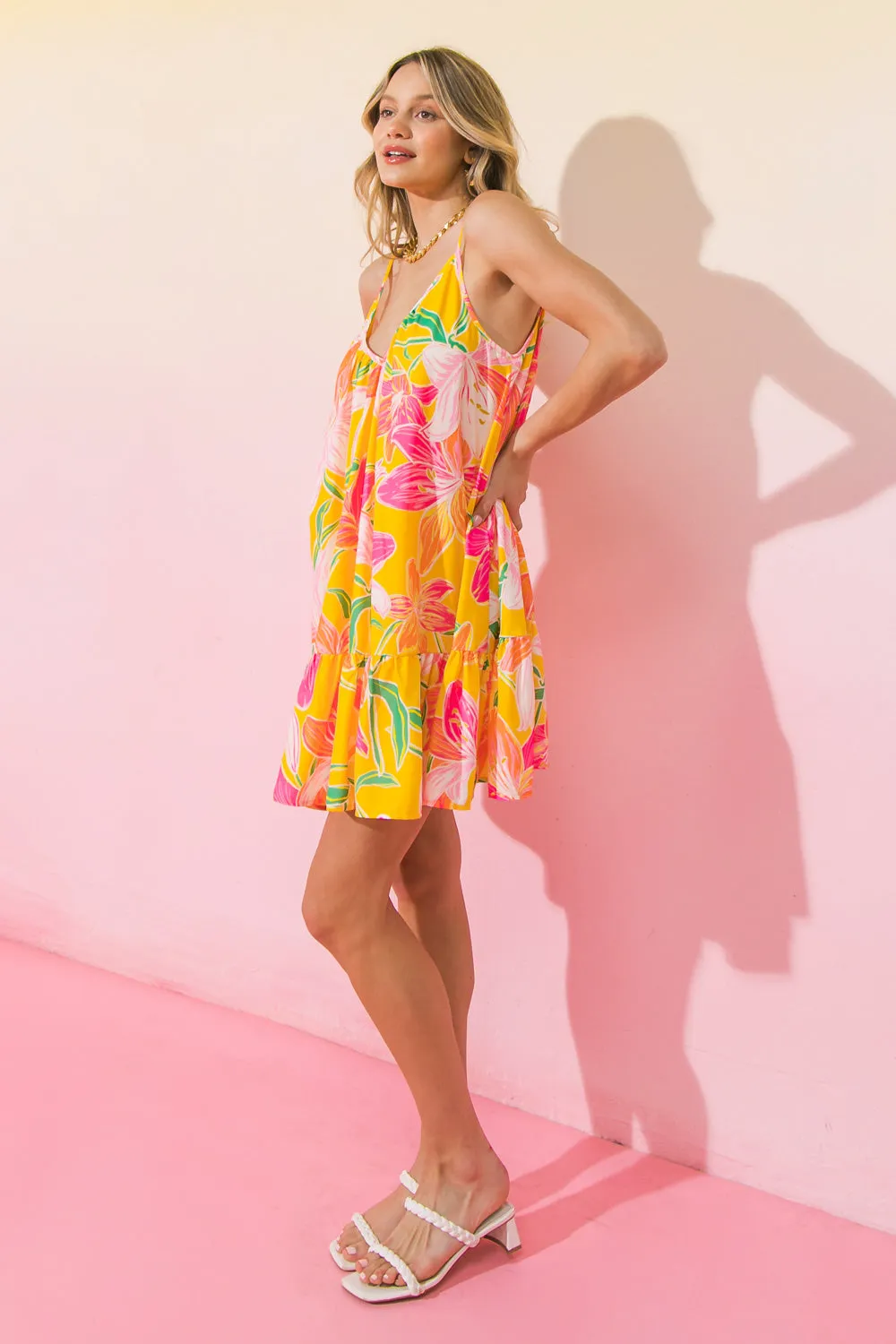 TESSA MULTI COLOR FLORAL SUN DRESS