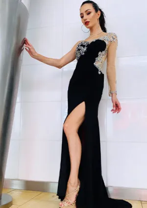 The “Darcy” one shoulder Gown
