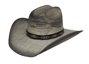 The Tennessee Gray & White Fashion Bangora Straw Hat