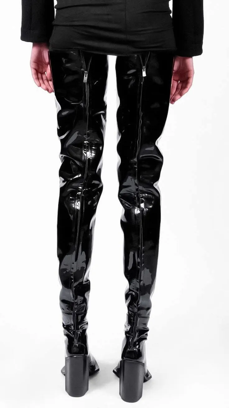 Thigh High Pointed Toe Boots
