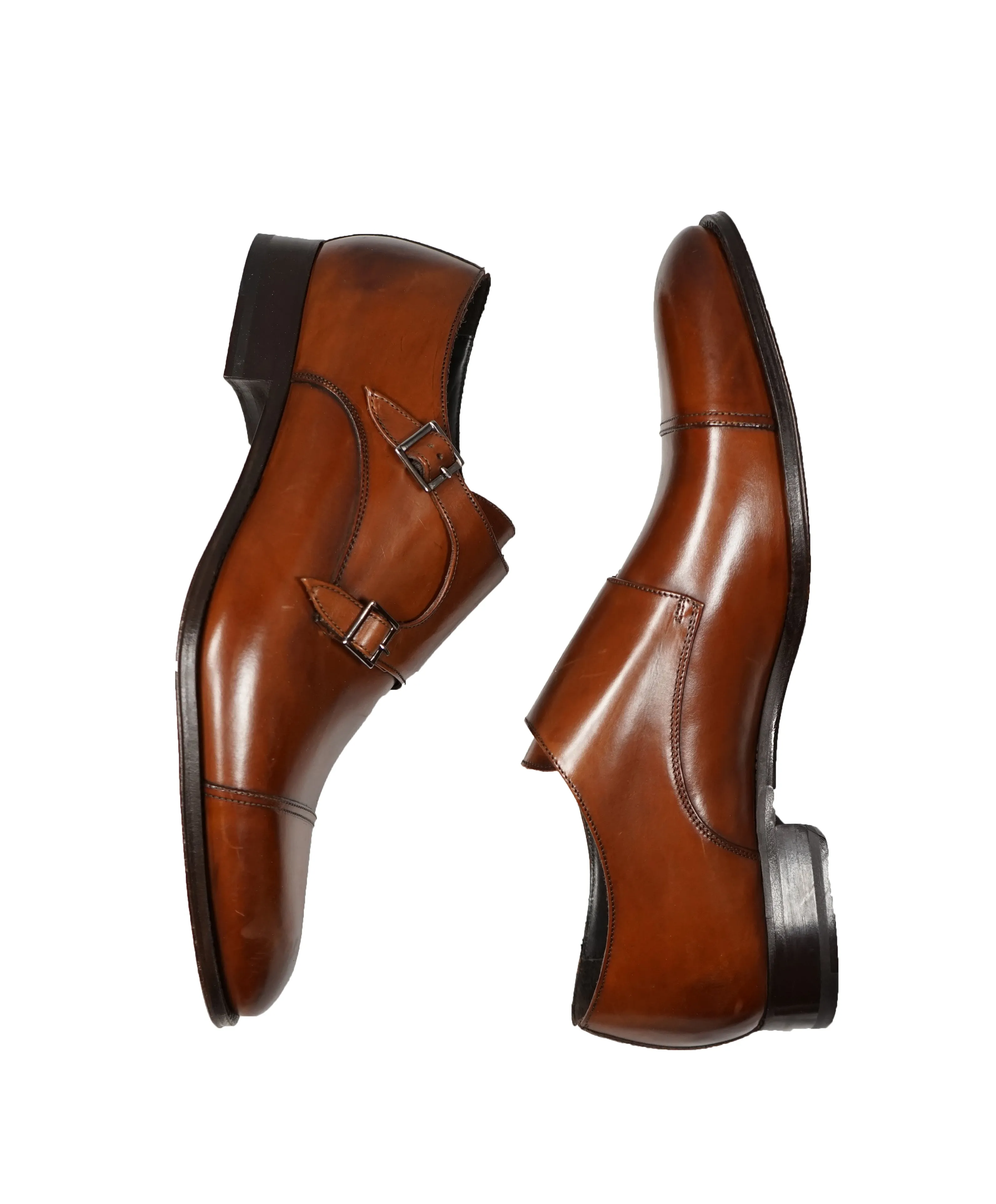 TO BOOT NEW YORK - Double Monk Strap Loafers Brown - 11.5