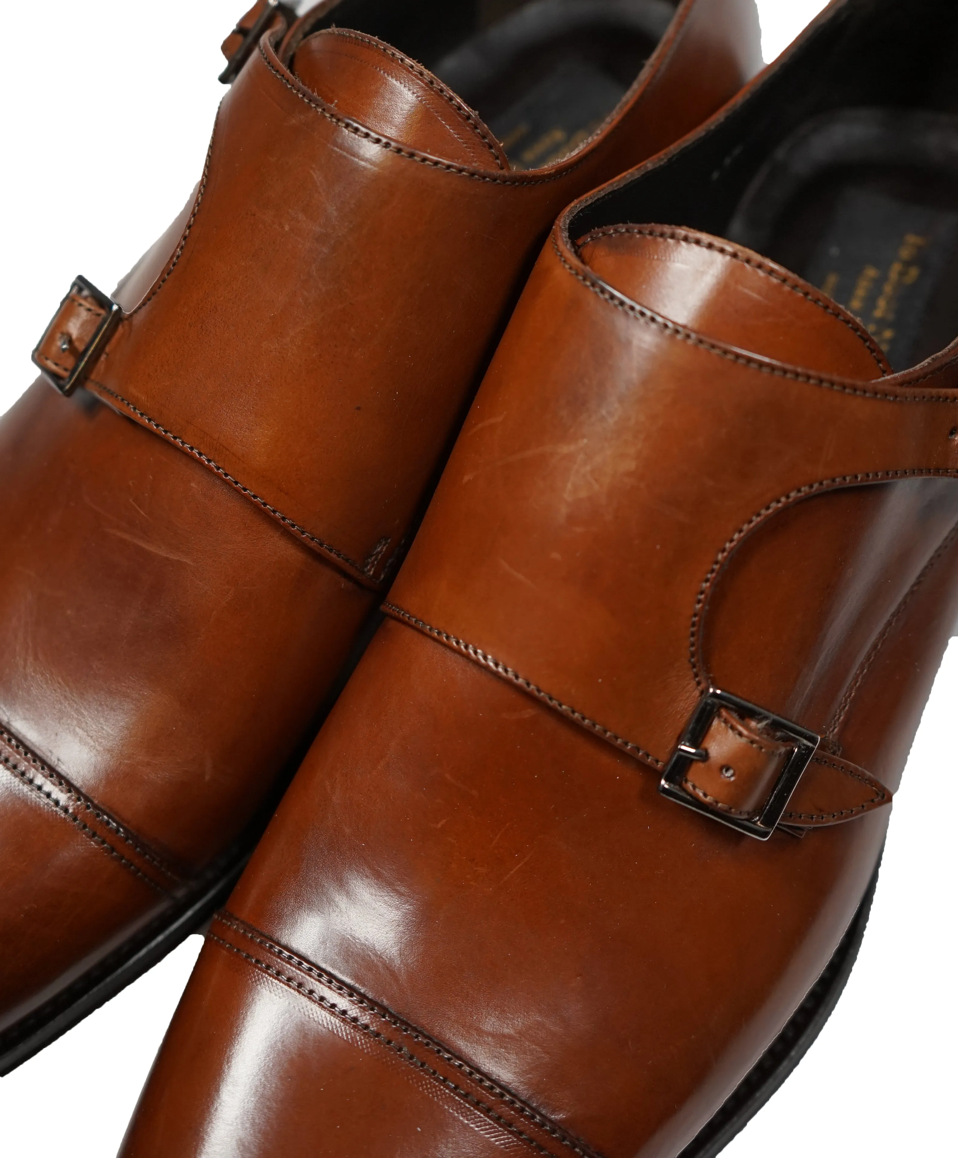 TO BOOT NEW YORK - Double Monk Strap Loafers Brown - 11.5