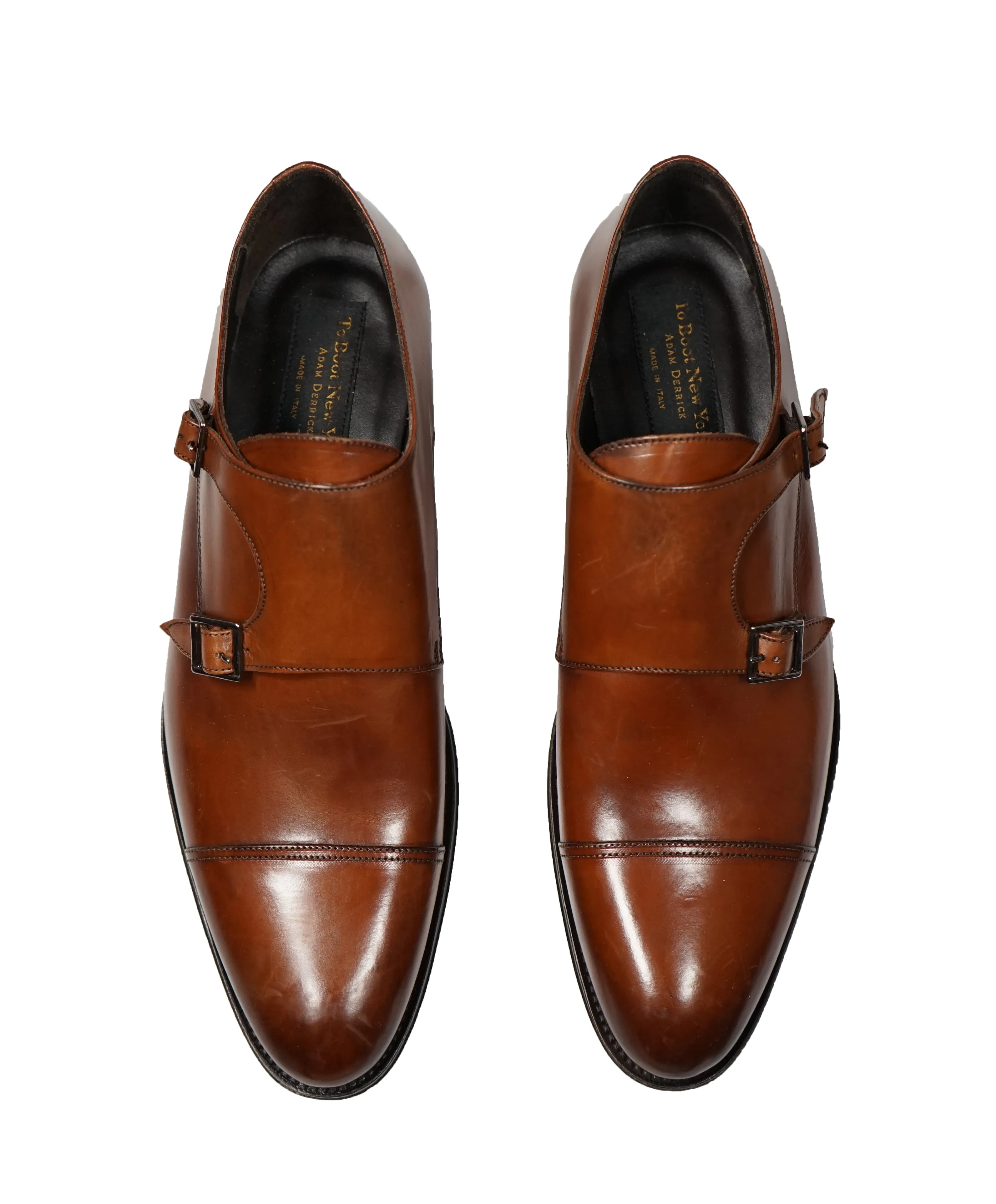 TO BOOT NEW YORK - Double Monk Strap Loafers Brown - 11.5