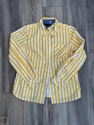 Top Long Sleeve By Tommy Hilfiger In Yellow, Size: M