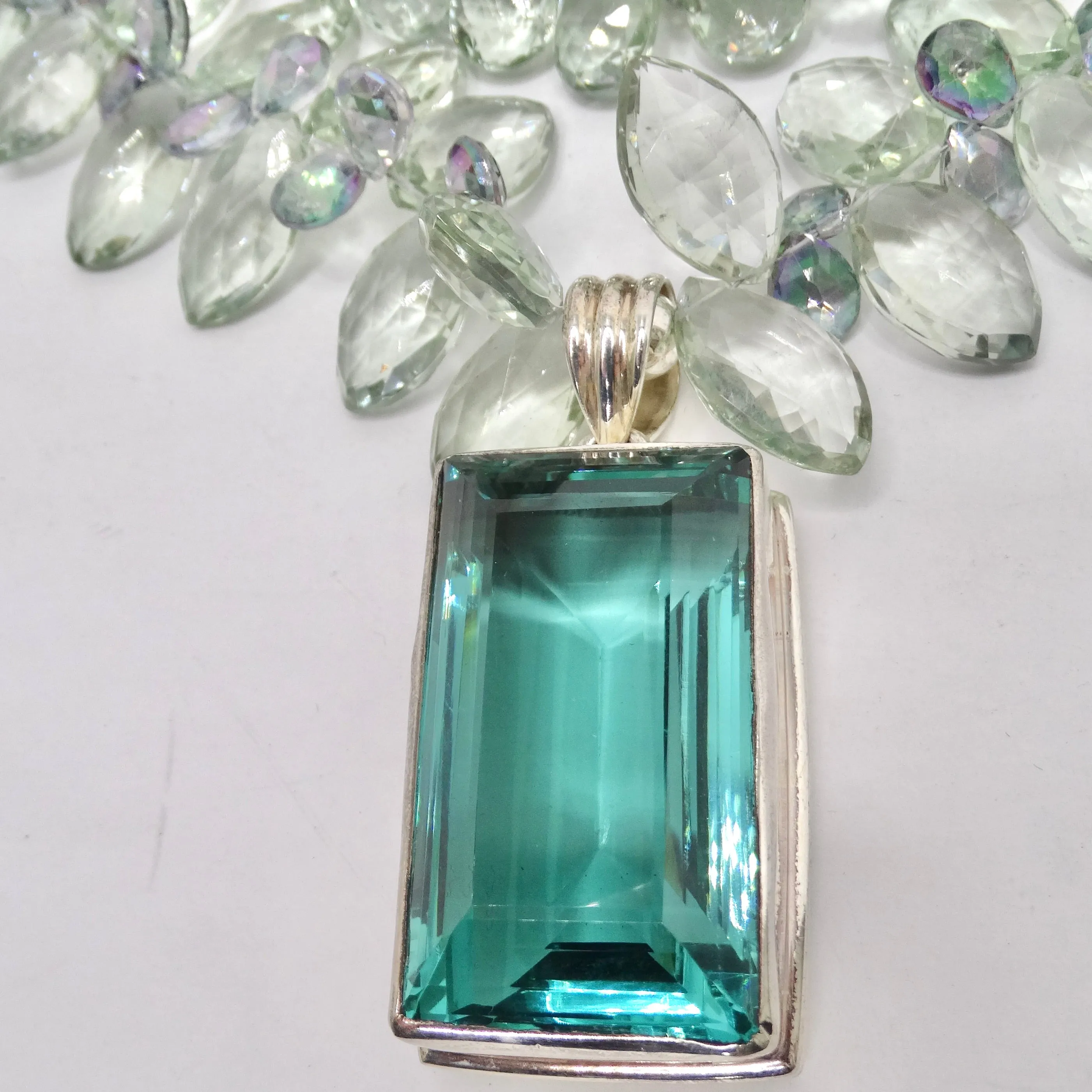 Tourmaline 100 Carat Multi Strand Statement Necklace