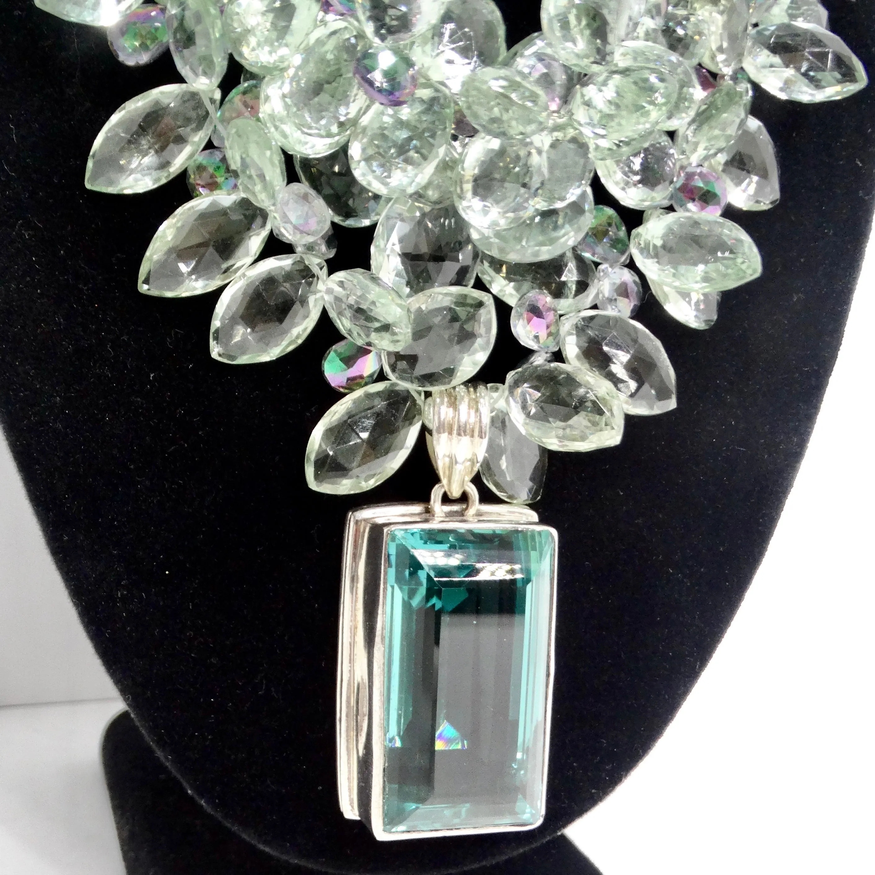 Tourmaline 100 Carat Multi Strand Statement Necklace