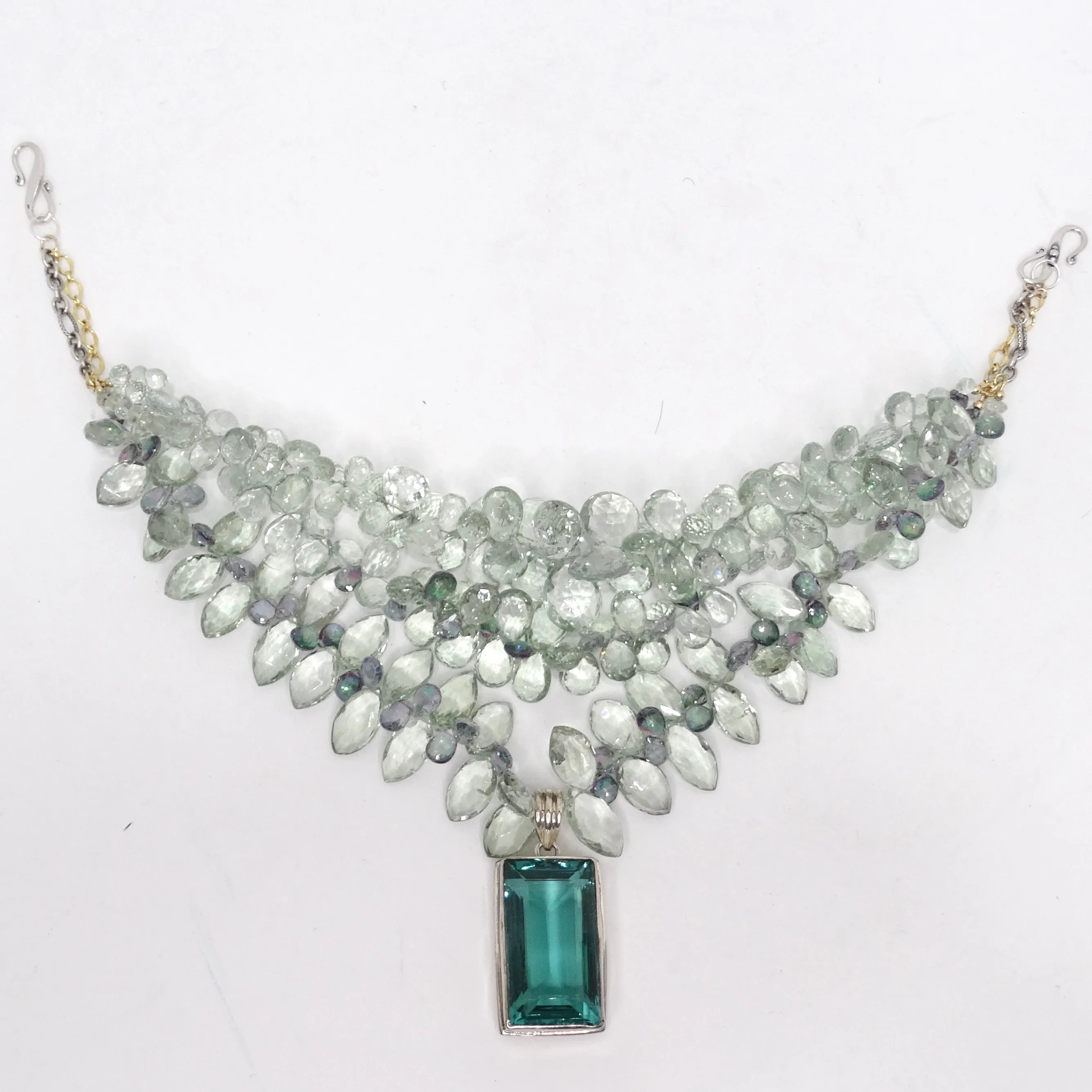 Tourmaline 100 Carat Multi Strand Statement Necklace