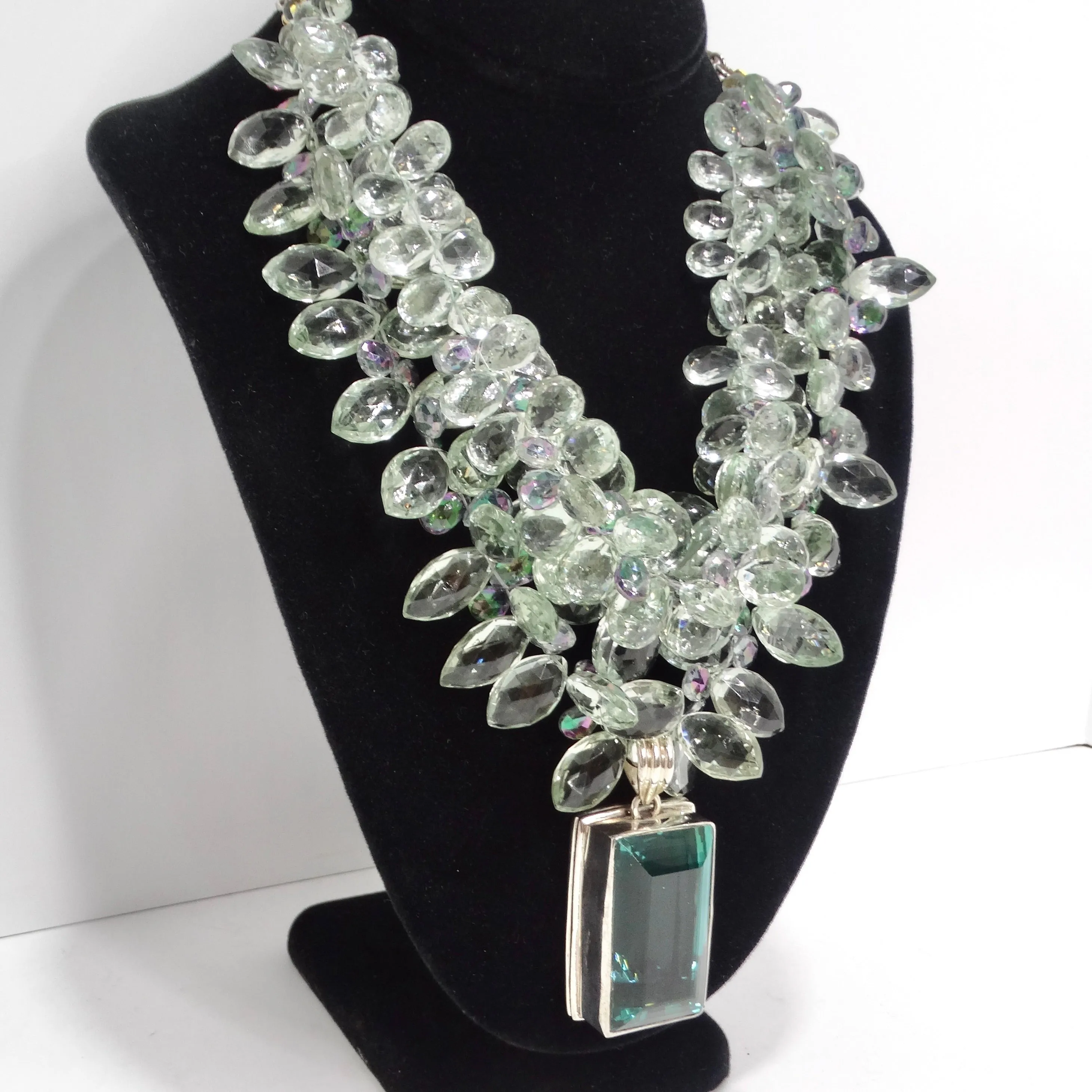 Tourmaline 100 Carat Multi Strand Statement Necklace