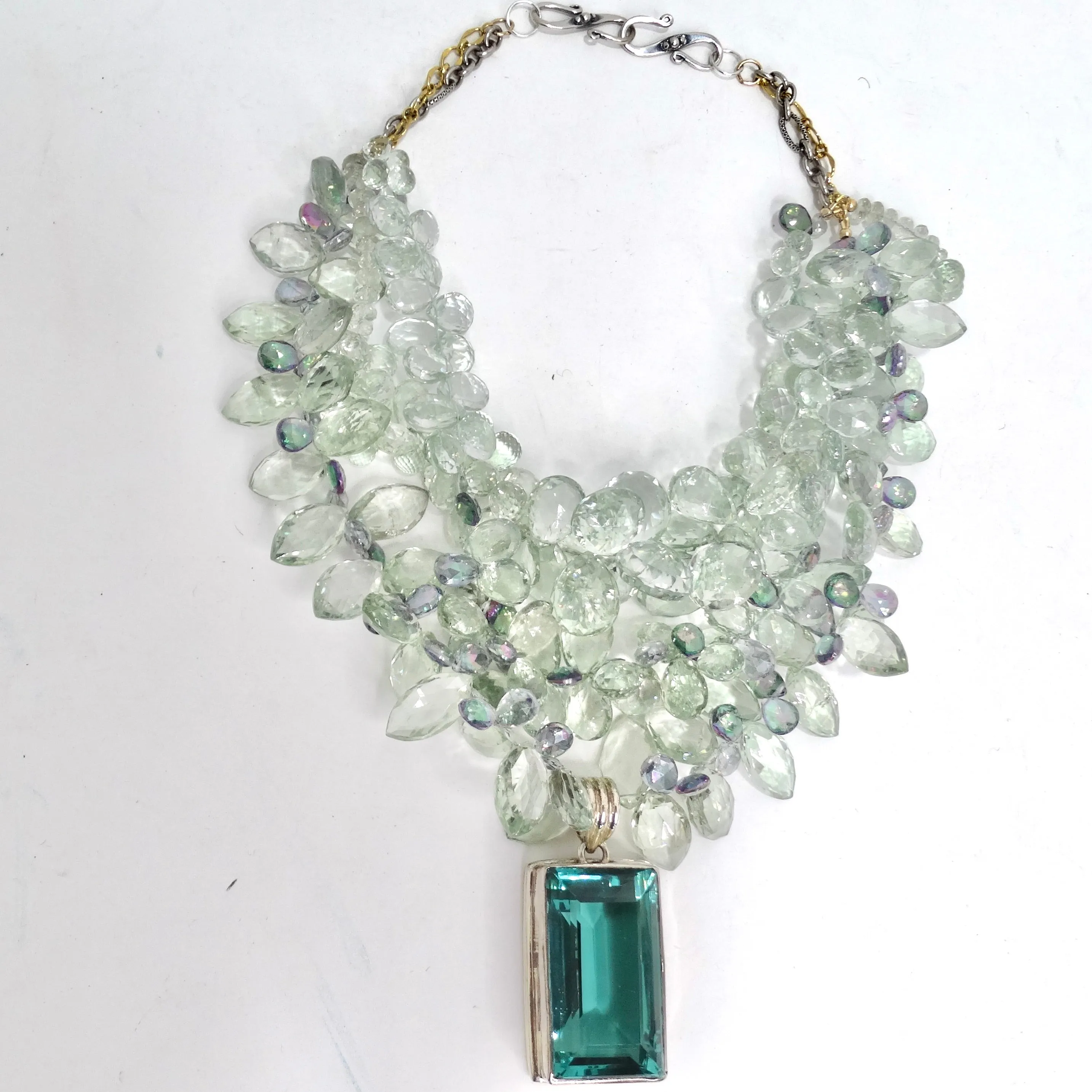 Tourmaline 100 Carat Multi Strand Statement Necklace