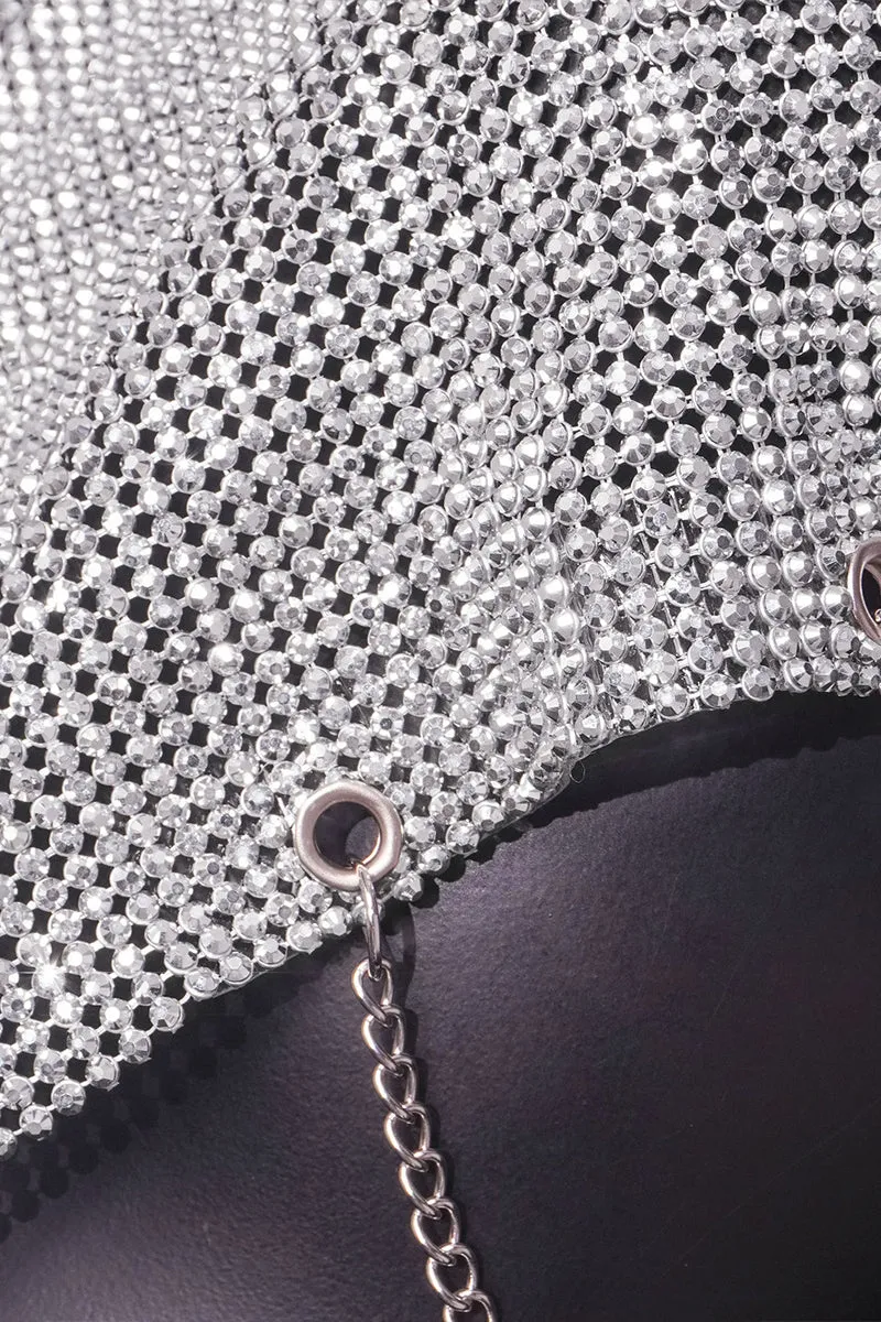 TR3023 Metal Rhinestones Tanks Top