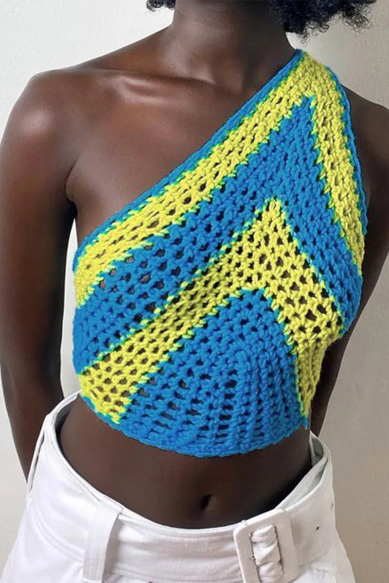 TR3148 Crochet Crop Top