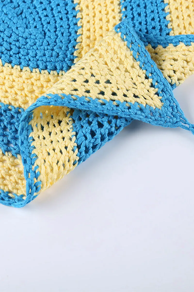 TR3148 Crochet Crop Top