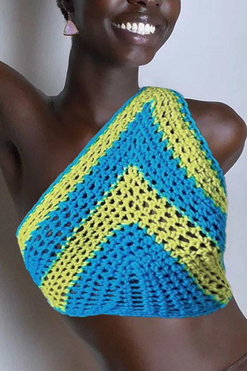 TR3148 Crochet Crop Top
