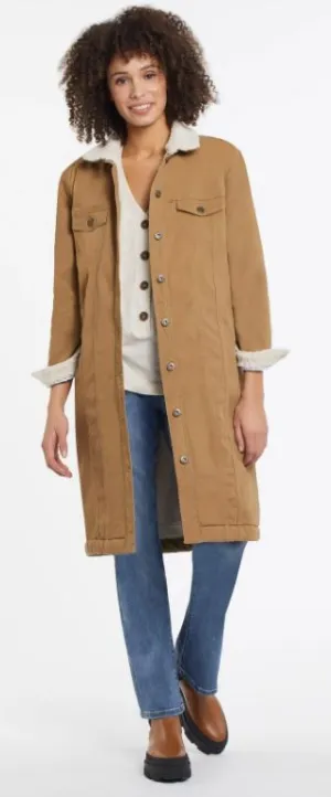 Tribal Long Duster With Sherpa Lining