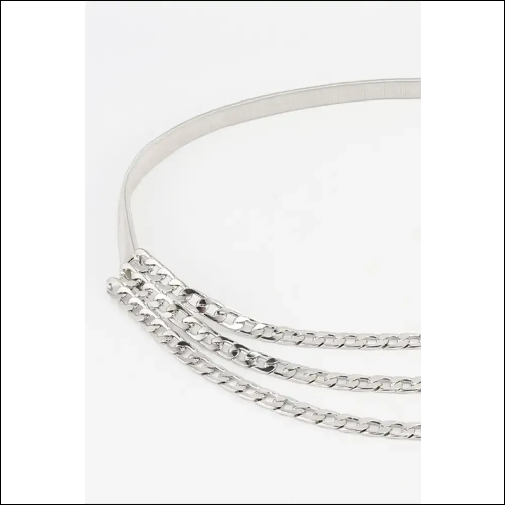 Triple-Layered Metal Chain Belt