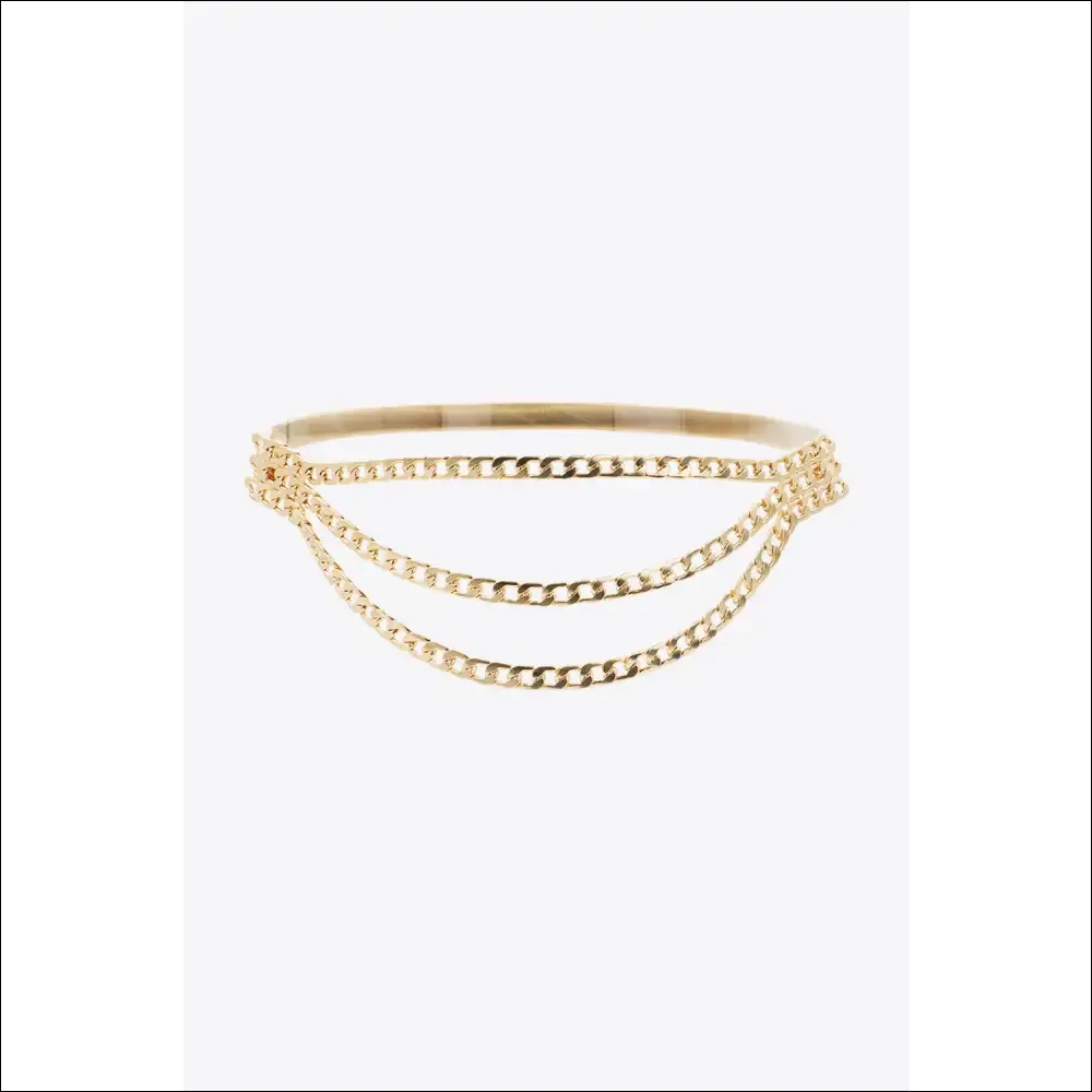 Triple-Layered Metal Chain Belt