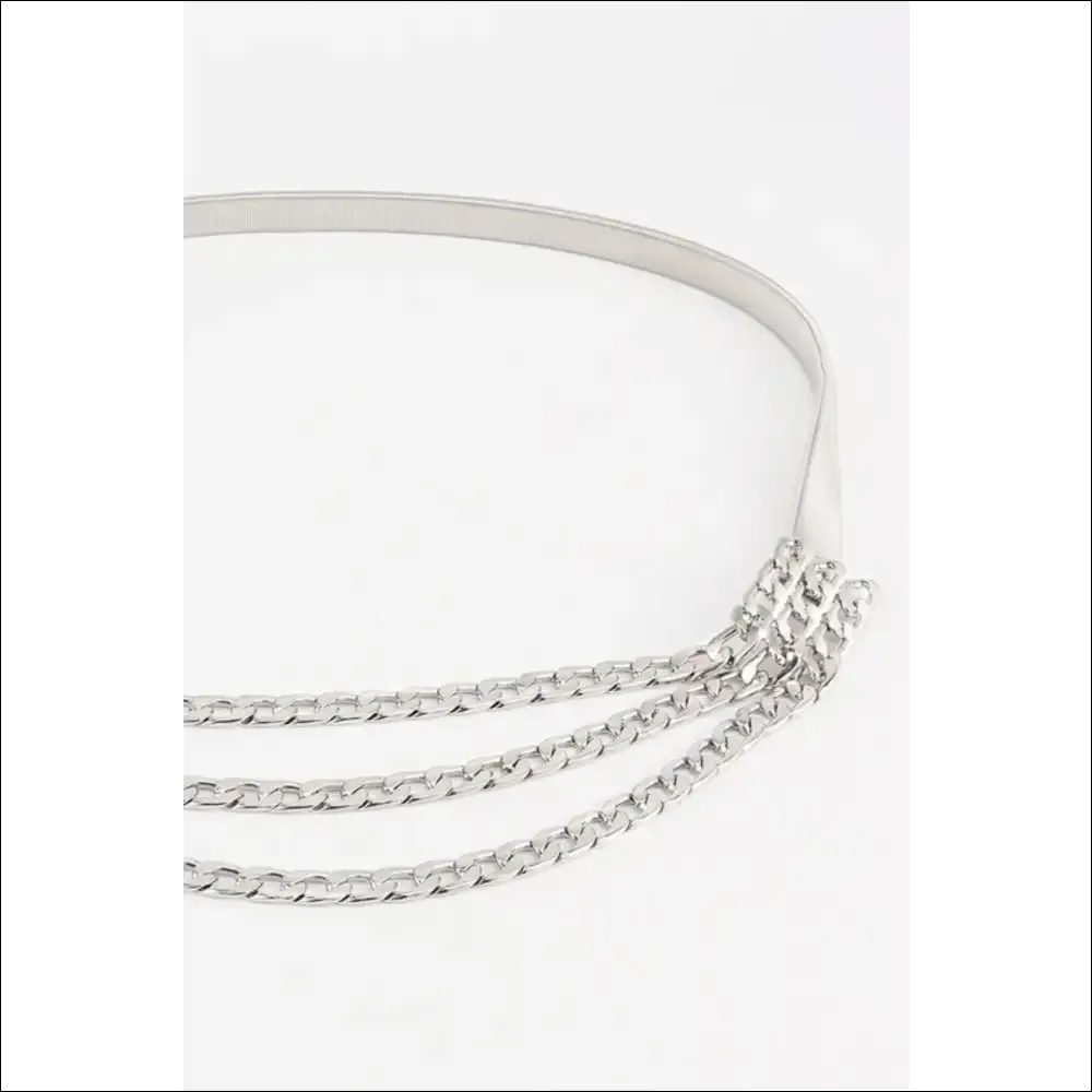 Triple-Layered Metal Chain Belt