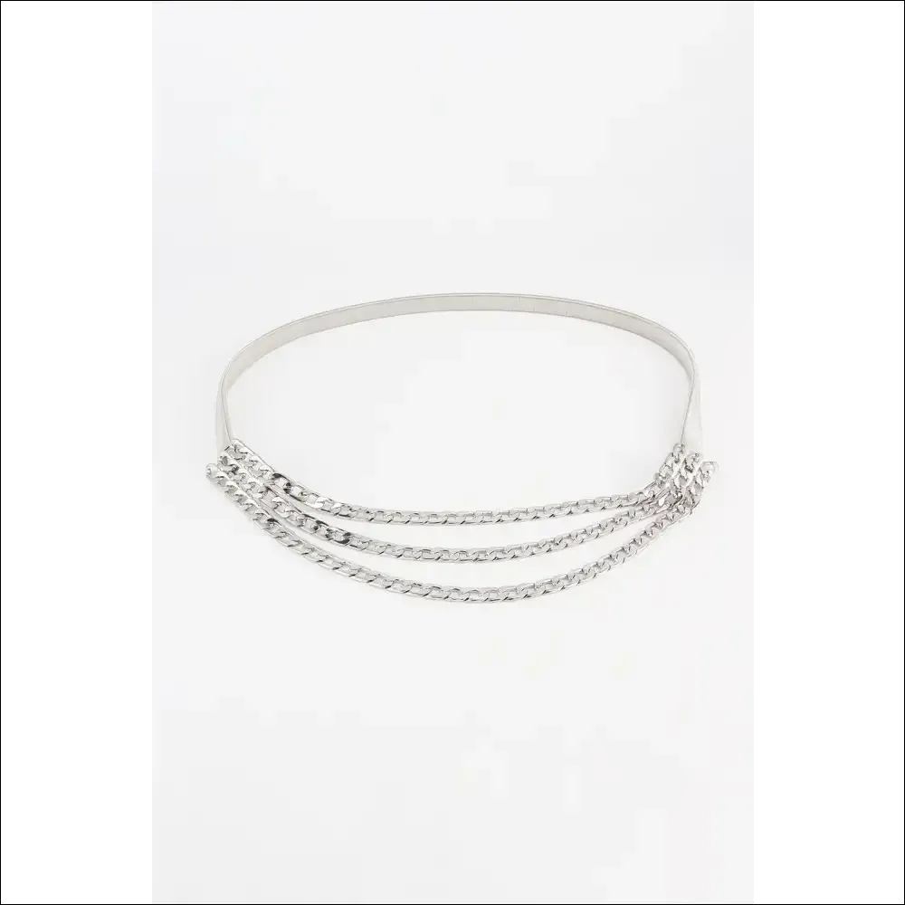 Triple-Layered Metal Chain Belt