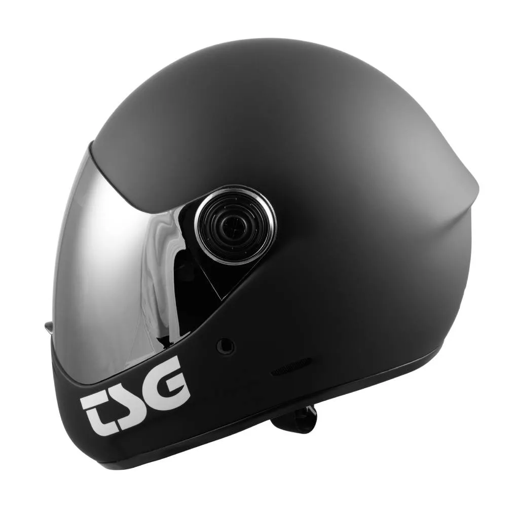 TSG Pass Pro downhill fullface helmet in Matt Black