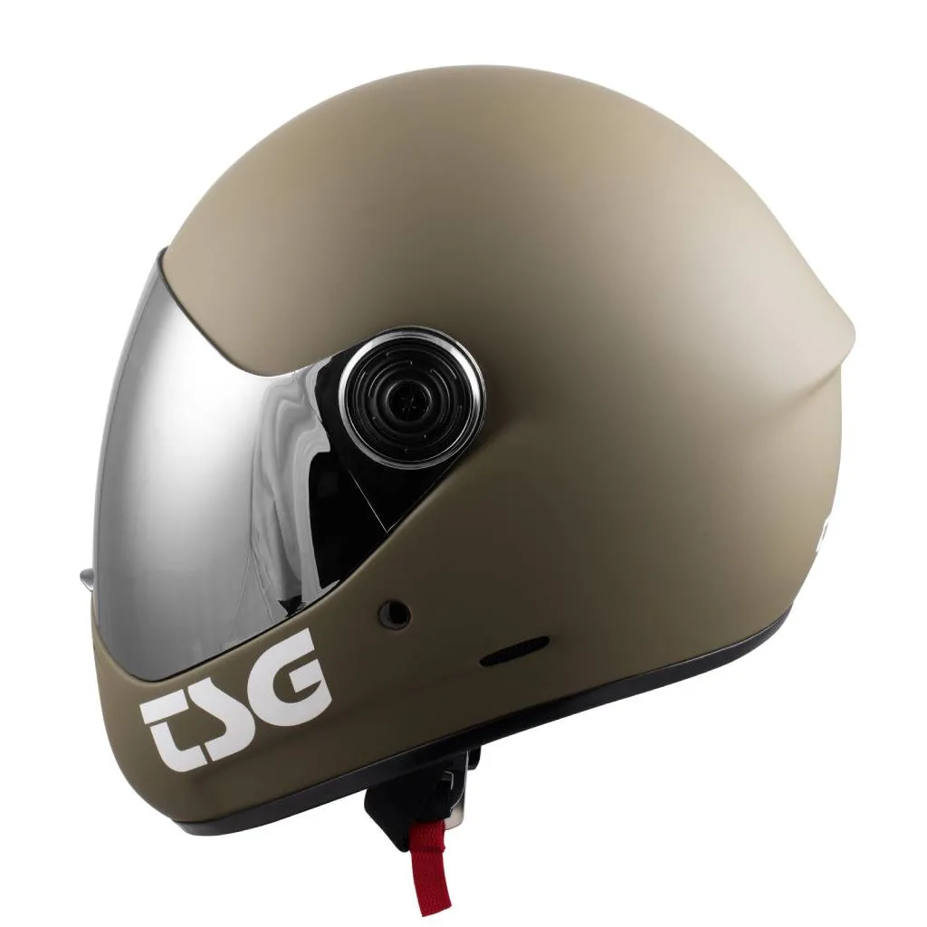 TSG Pass Pro downhill fullface helmet in Matt Firwood
