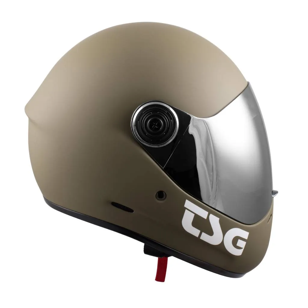 TSG Pass Pro downhill fullface helmet in Matt Firwood