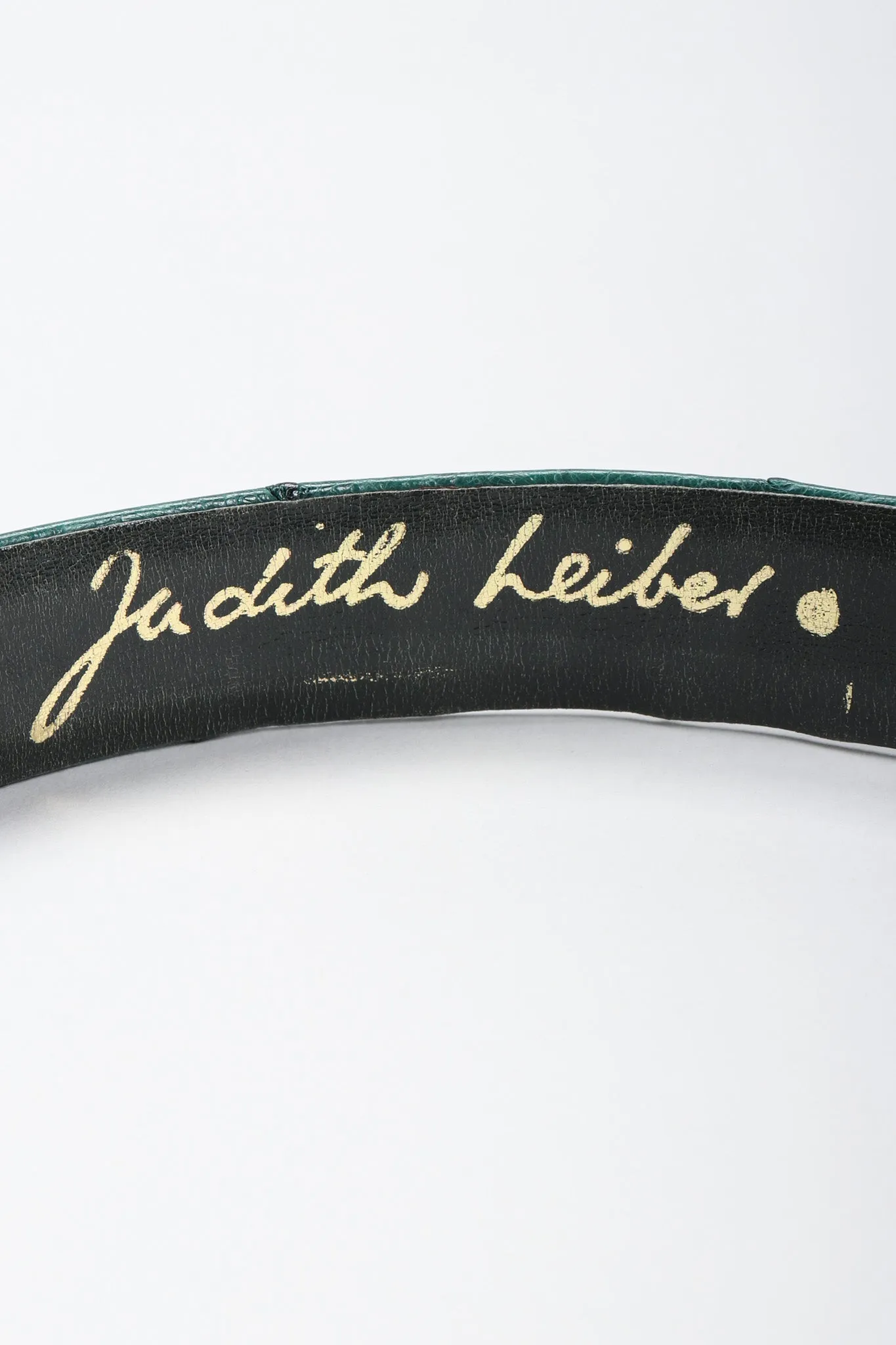 Turnlock Chained Ostrich Belt