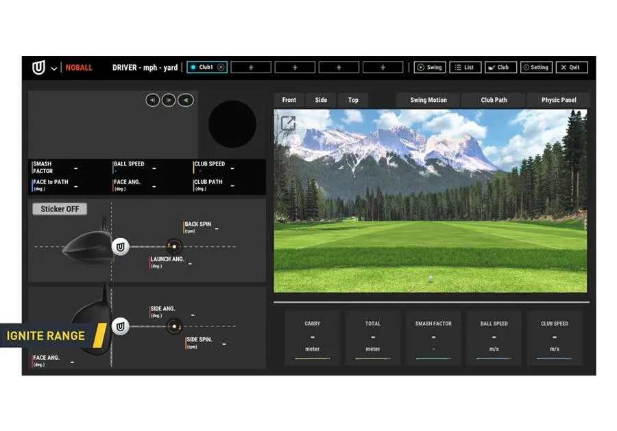 Uneekor EYE MINI PerfectBay Golf Simulator Package