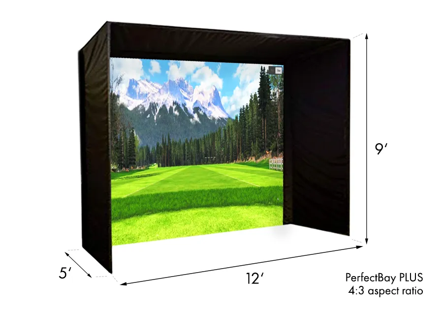Uneekor EYE XO/EYE XO2 PerfectBay Golf Simulator Package