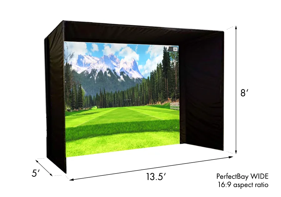 Uneekor EYE XO/EYE XO2 PerfectBay Golf Simulator Package