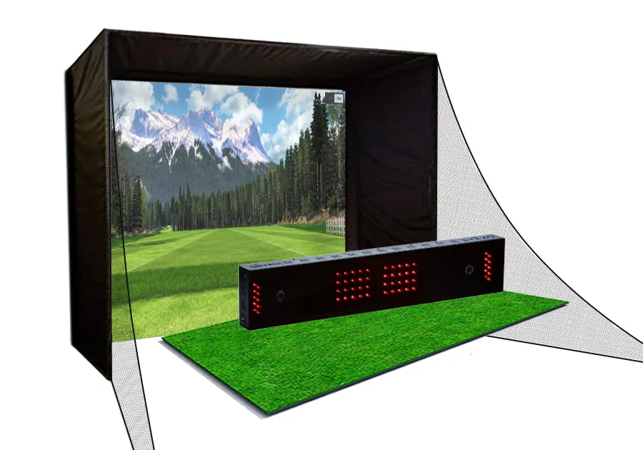 Uneekor EYE XO/EYE XO2 PerfectBay Golf Simulator Package