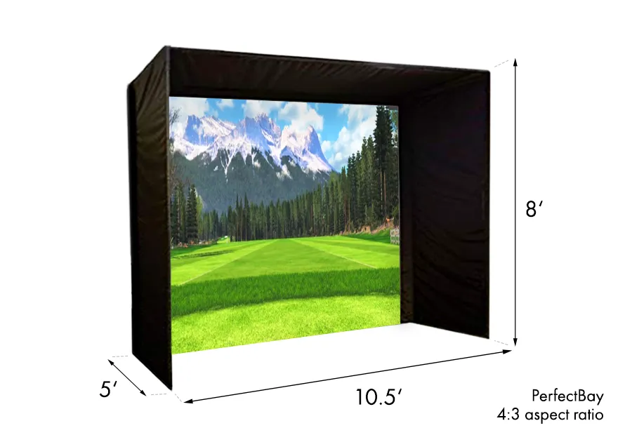 Uneekor EYE XO/EYE XO2 PerfectBay Golf Simulator Package
