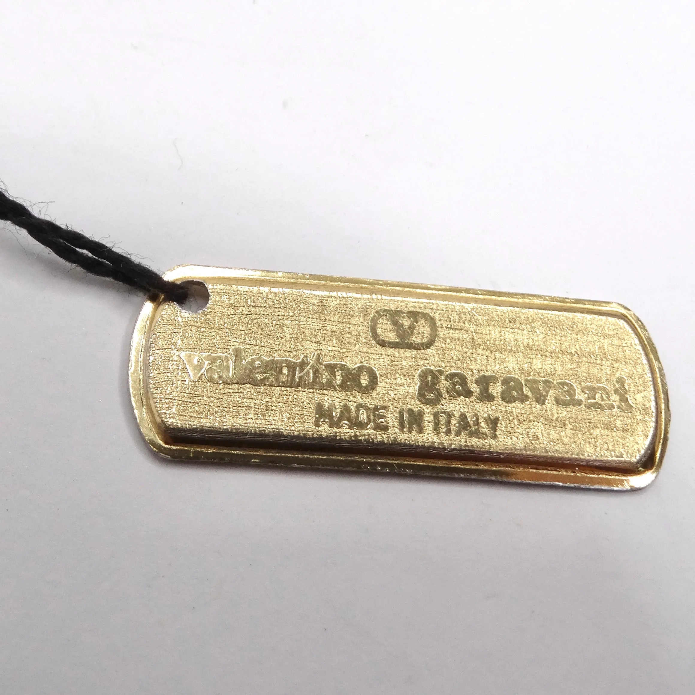 Valentino 1980s Gold Plated Elephant Pendent Statement Necklace