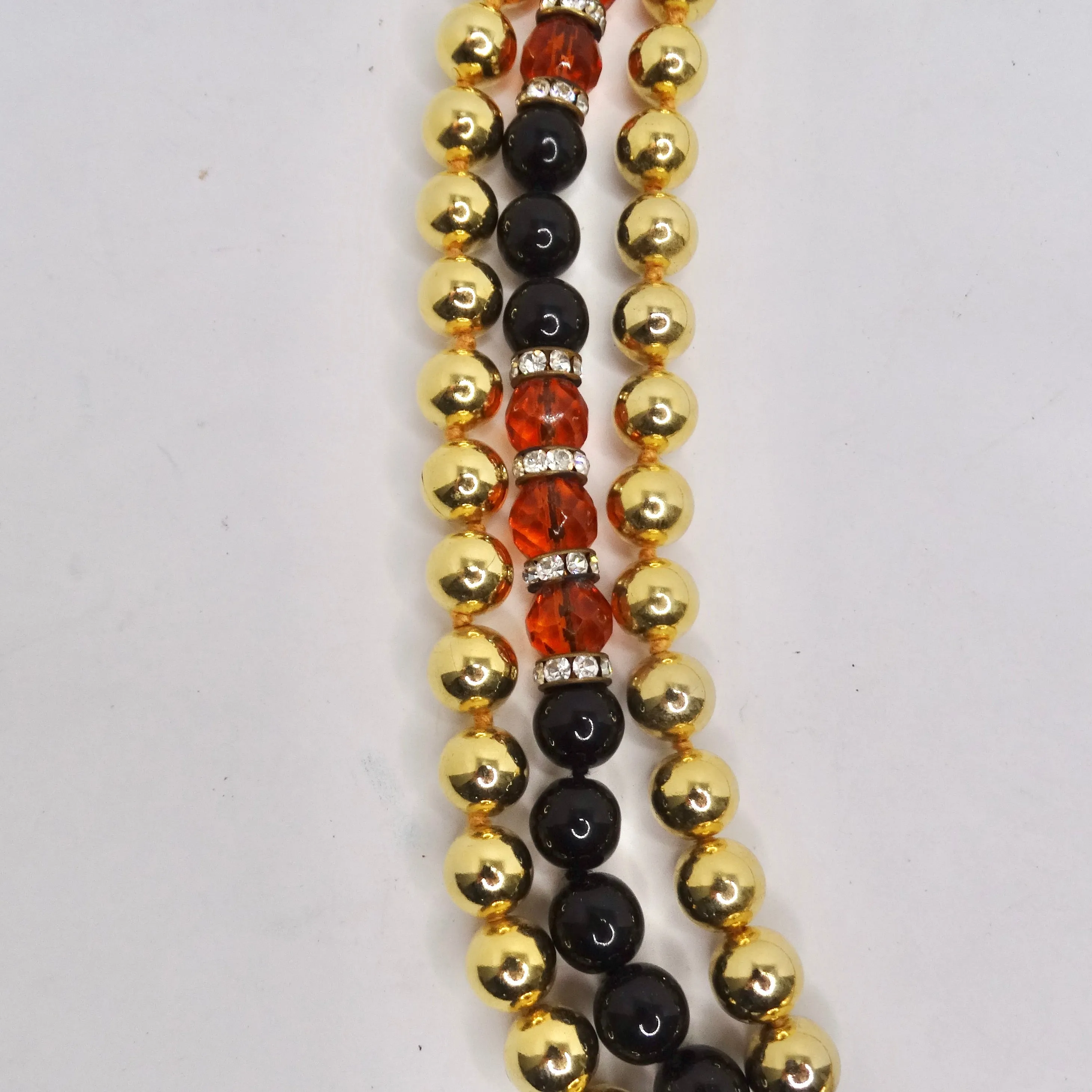 Valentino 1980s Gold Plated Elephant Pendent Statement Necklace