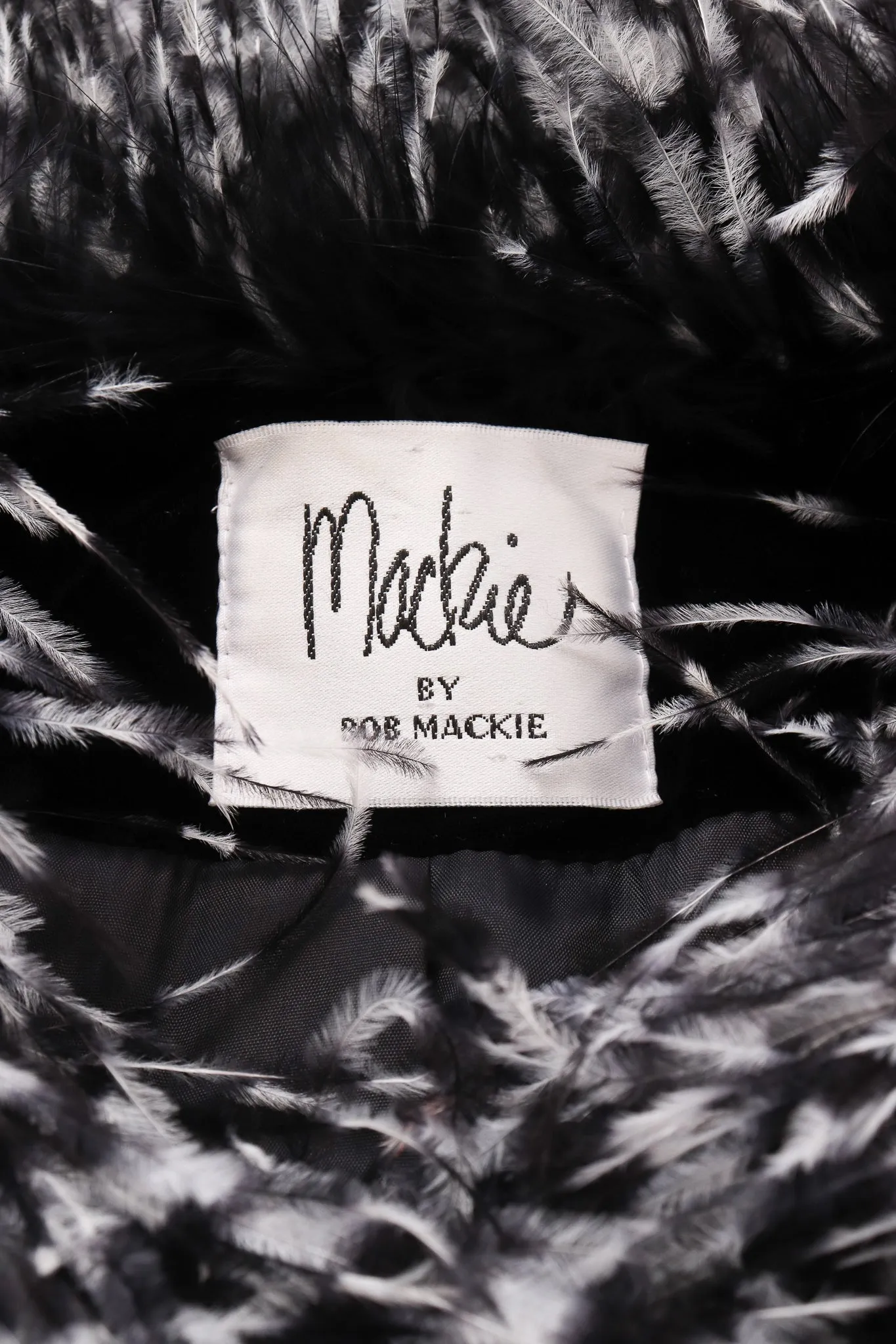 Velvet Ostrich Feather Jacket